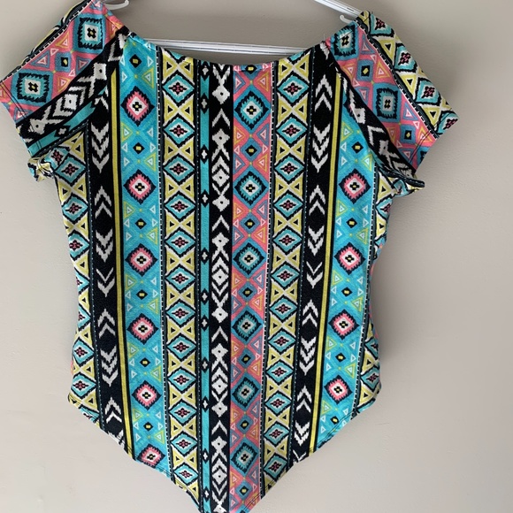 Forever 21Tribal Print Bodysuit - Picture 2 of 3